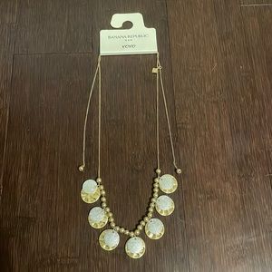 Silver And Gold Disc Necklace